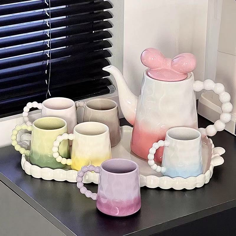 Bubble Pearl Ceramic Tea Set