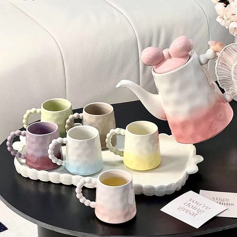 Bubble Pearl Ceramic Tea Set