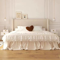 Étoile Velvet Panel Bed#26