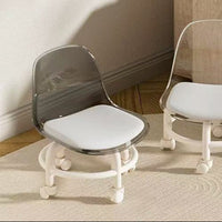 Clear Glide Rolling Stool