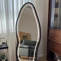 GlowCurve LED Floor Mirror