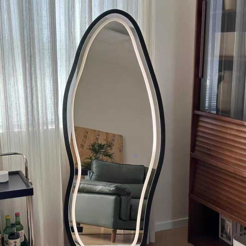GlowCurve LED Floor Mirror