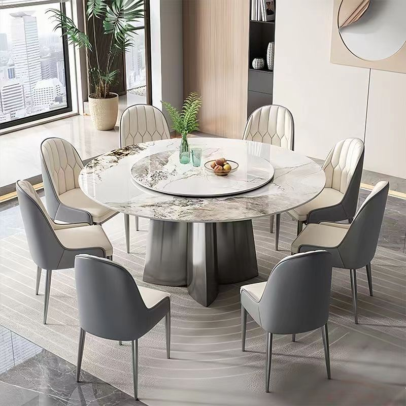 LunaStone Round Dining Set