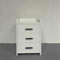 Arlo Modern White 3-Drawer Nightstand