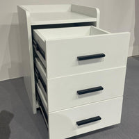 Arlo Modern White 3-Drawer Nightstand