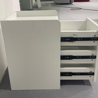 Arlo Modern White 3-Drawer Nightstand