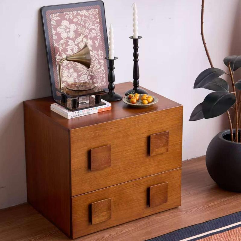 Cubist Walnut Nightstand