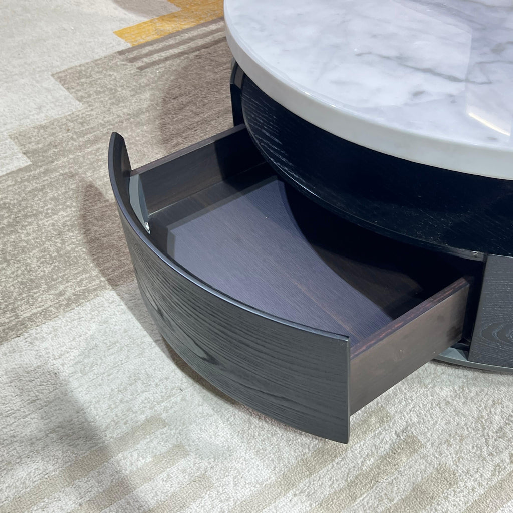 Luna Marble Storage Coffee Table Set#H25140