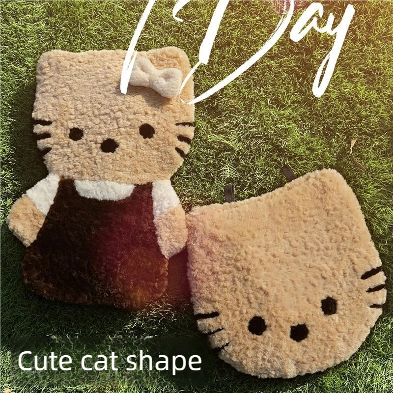 Cozy Kitty Plush Car Seat Cover Set