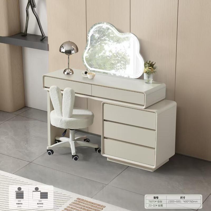 Cloud Aura Vanity Table#T6015(Lamps, Chairs, And Mirrors Are Not Included.)