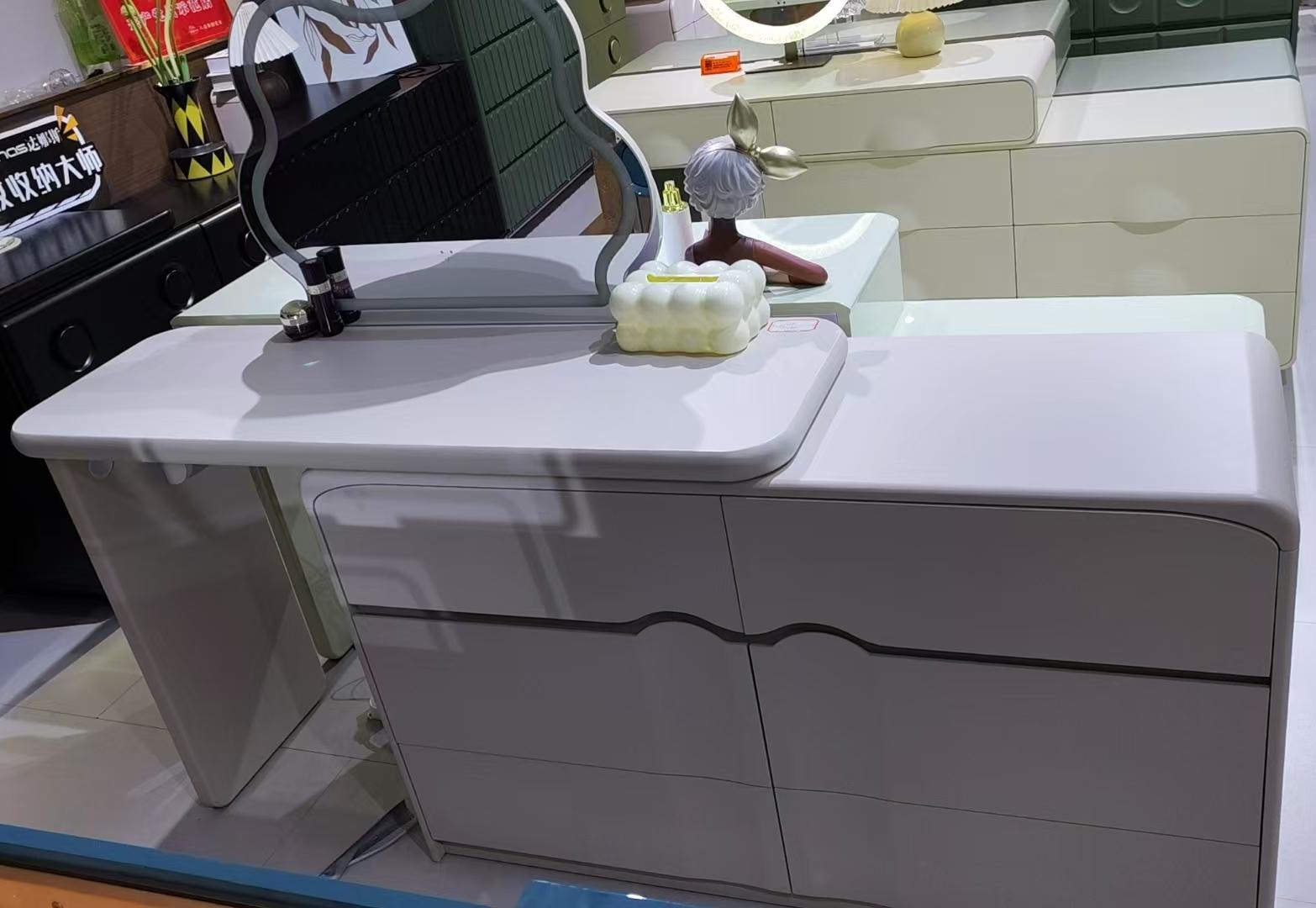 Cloud Wave Vanity Set#T6236（Chairs, And Mirrors Are Not Included）