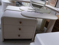 Cloud Curve Vanity Desk#T663-3(Mirrors Are Not Included）