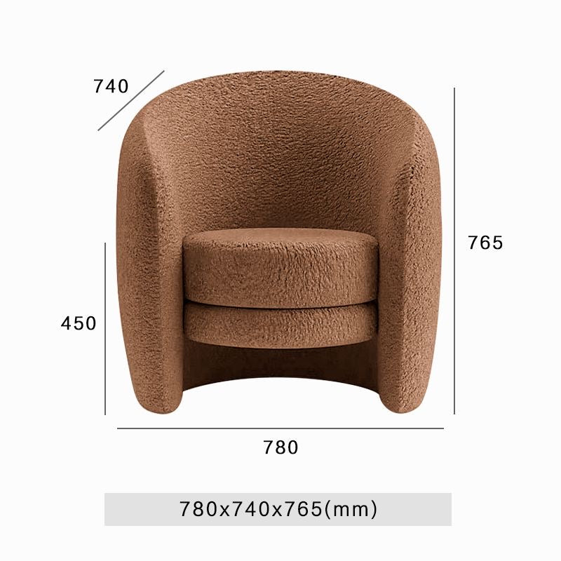 Cozy Loop Bouclé Lounge Chair