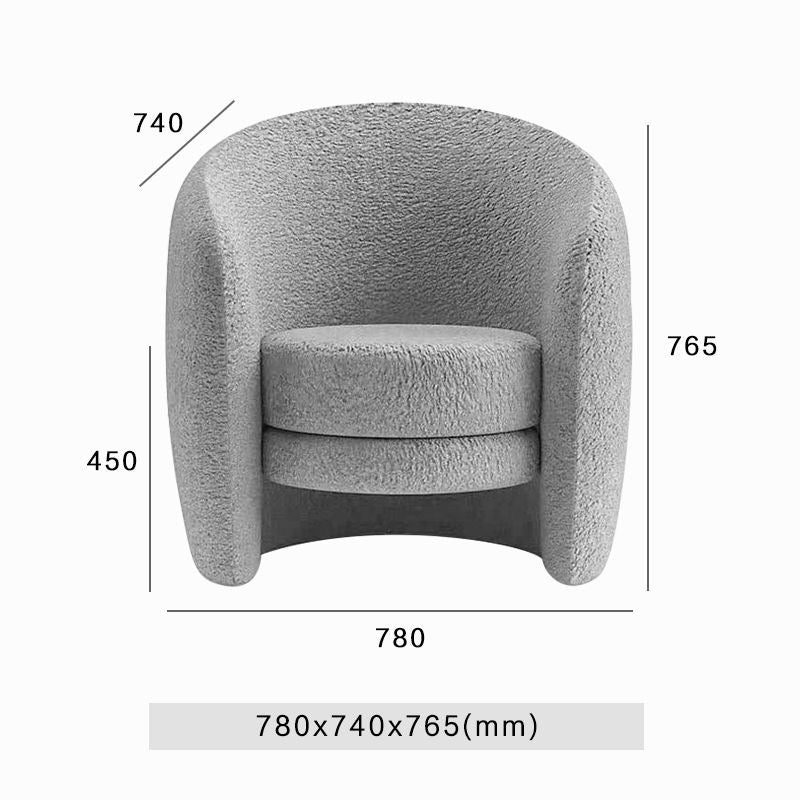 Cozy Loop Bouclé Lounge Chair
