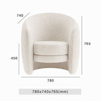 Cozy Loop Bouclé Lounge Chair