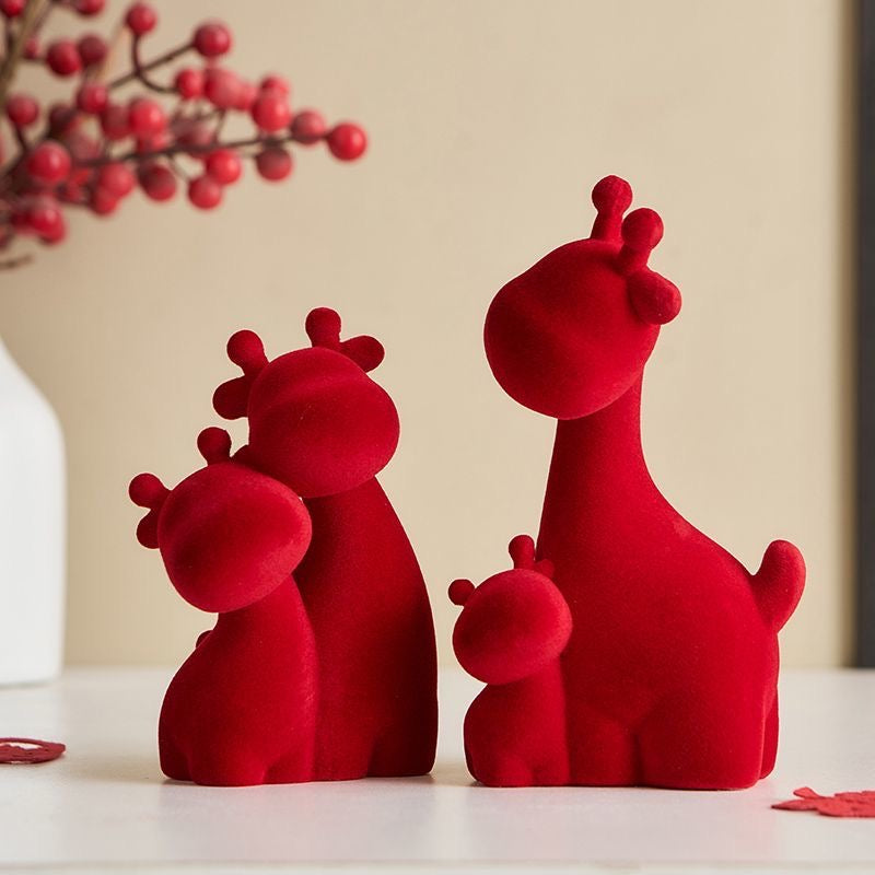 Cozy Family Fawn Figurine Set