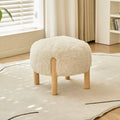 Cloud Bouclé Round Ottoman