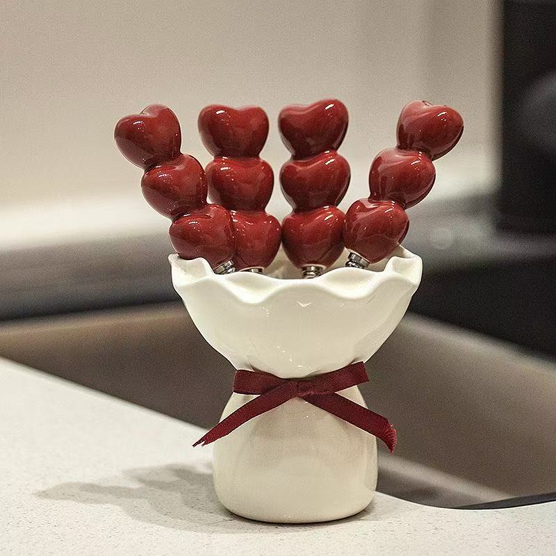 Sweet Heart Dessert Fork Set