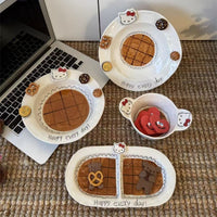 Happy Every Day Ceramic Tableware Set (4-Piece Set)