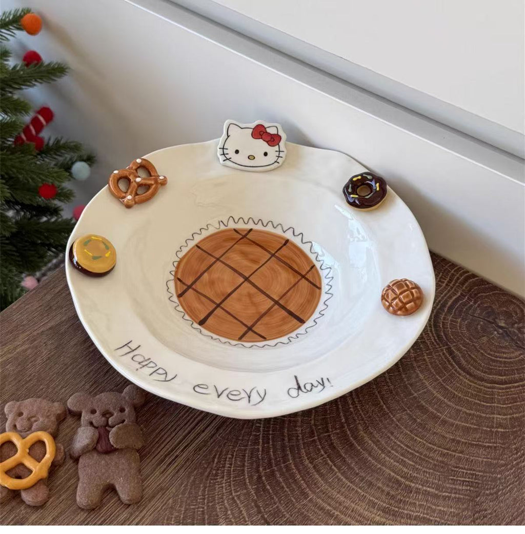 Happy Every Day Ceramic Tableware Set (4-Piece Set)