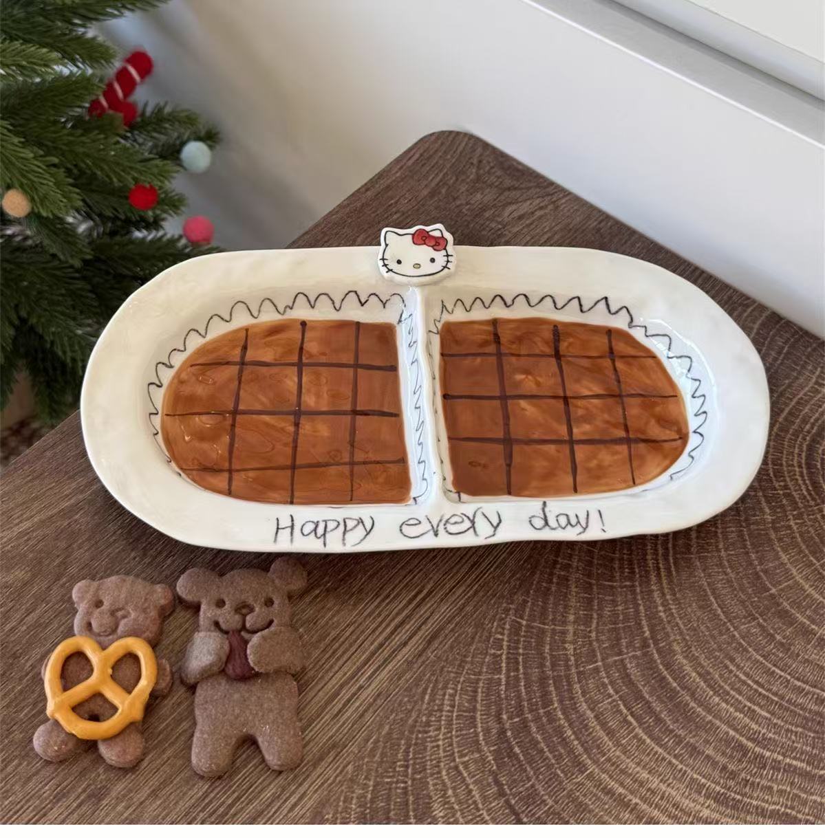 Happy Every Day Ceramic Tableware Set (4-Piece Set)