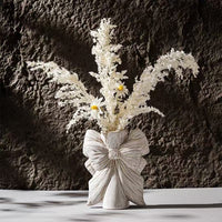 Whisper Bow Ceramic Vase