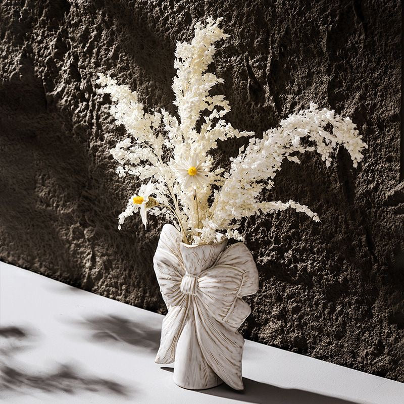 Whisper Bow Ceramic Vase