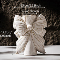 Whisper Bow Ceramic Vase
