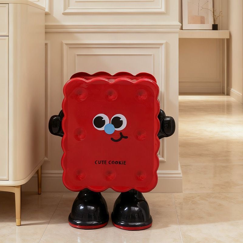 Cute Cookie Character Trash Bin