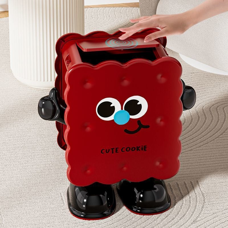 Cute Cookie Character Trash Bin