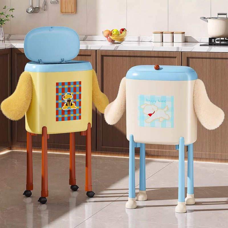 Happy Paws Rolling Trash Can