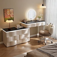 LunaCurve Vanity Desk Set（Chairs, And Mirrors Are Not Included）