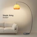 Amber Glow Arc Floor Lamp
