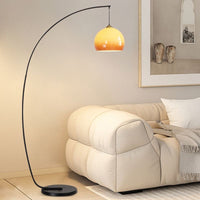 Amber Glow Arc Floor Lamp
