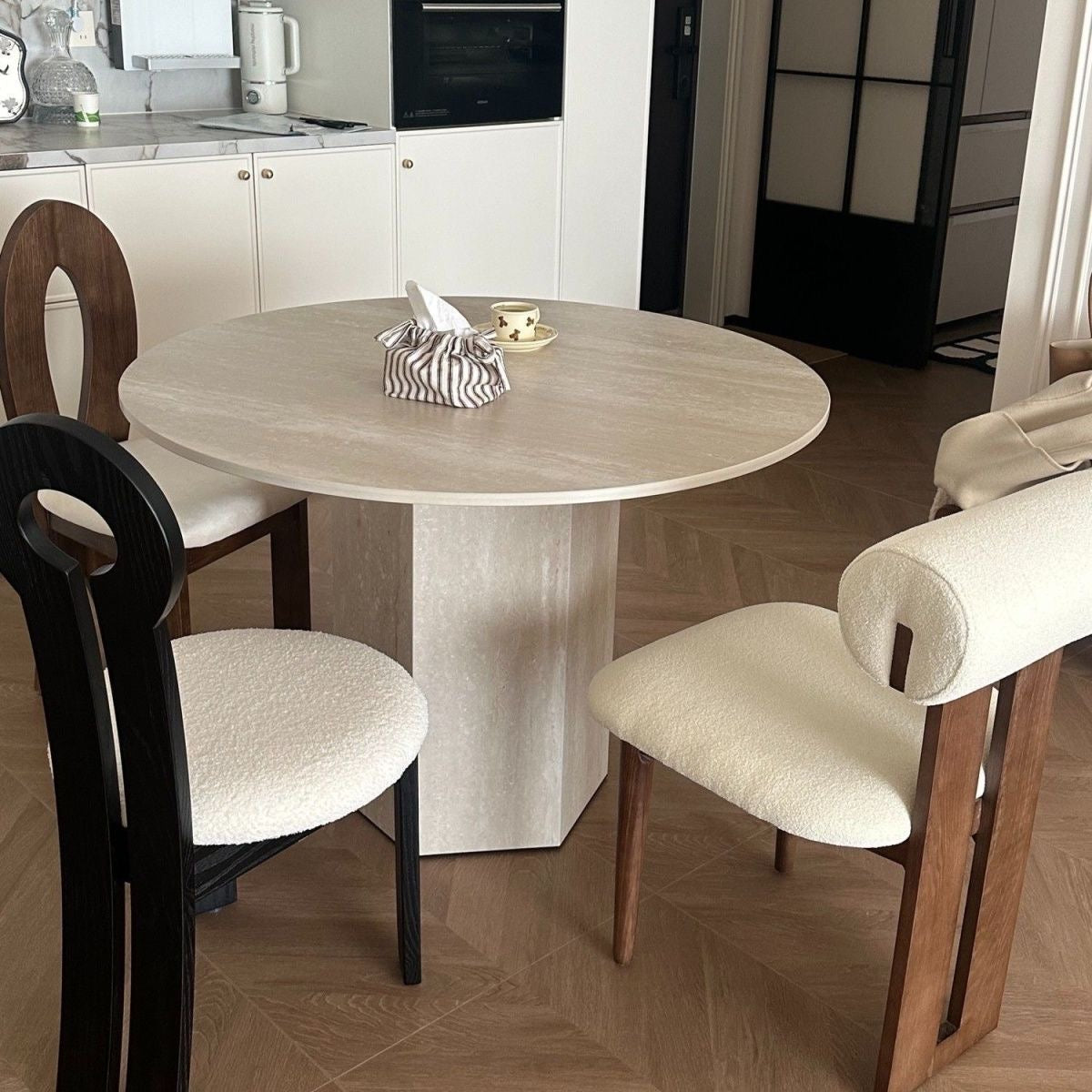Round Marble Dining Table