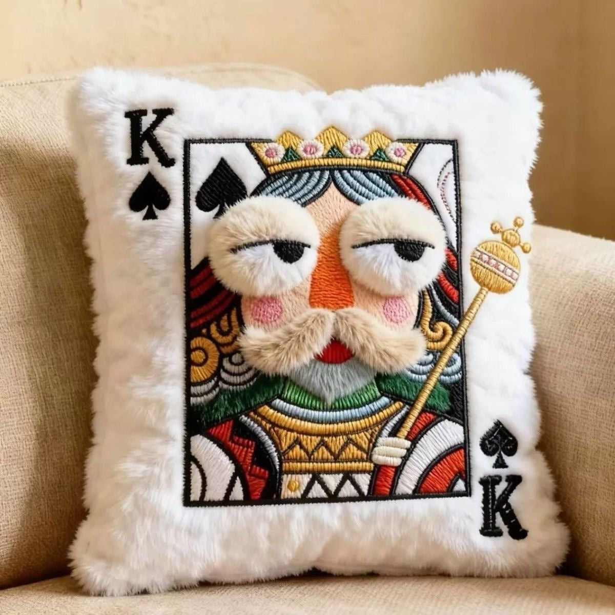 Queen of Spades Plush Pillow