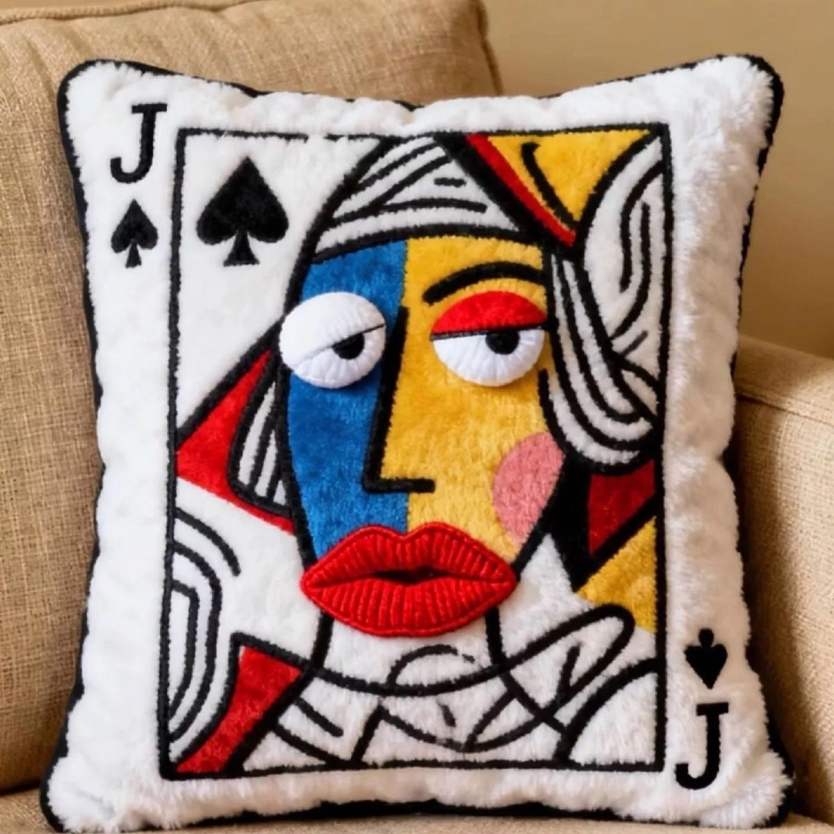 Queen of Spades Plush Pillow