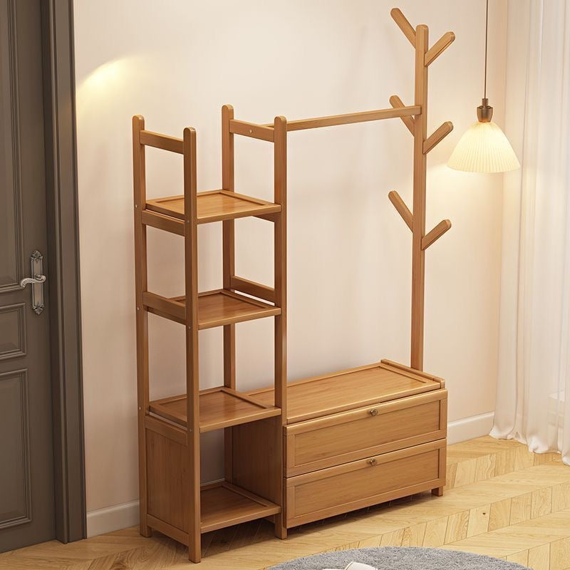 Modern Wooden Storage & Clothing Rack