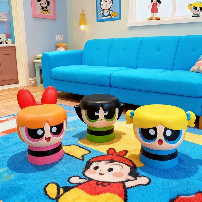 Powerpuff Girls Character Stool / Decor Figurine