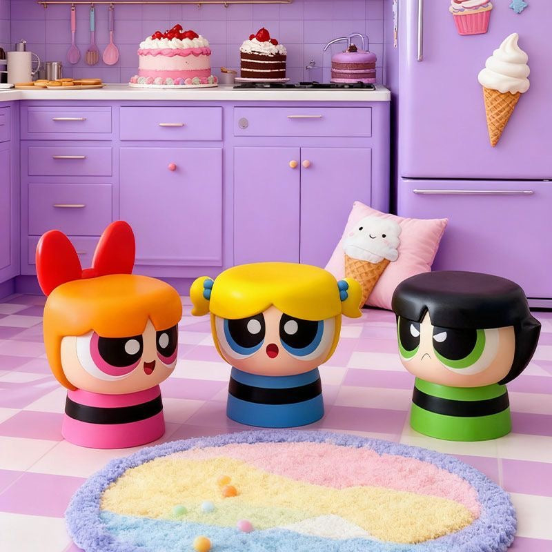 Powerpuff Girls Character Stool / Decor Figurine