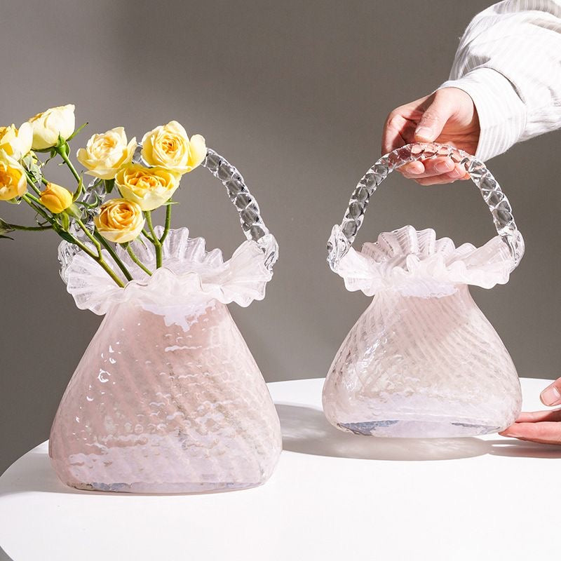 LuxeRipple Glass Vase
