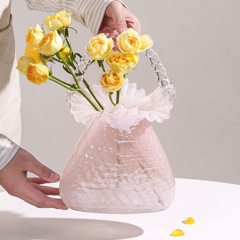 LuxeRipple Glass Vase