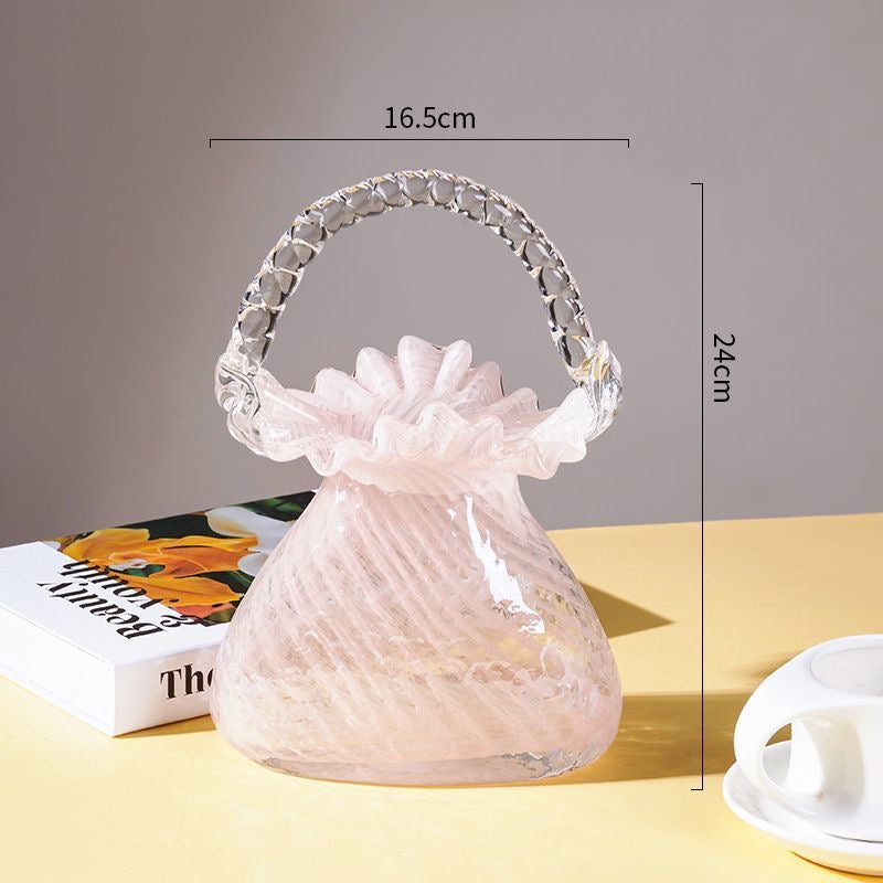 LuxeRipple Glass Vase