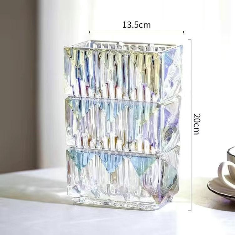Aurora Ripple Glass Vase