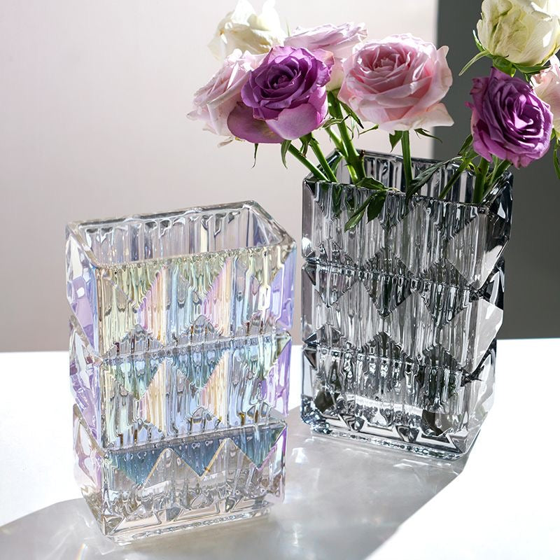Aurora Ripple Glass Vase