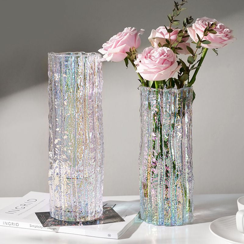 Aurora Ripple Glass Vase