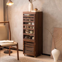Walnut Archive Display Cabinet