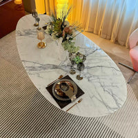 LuxeArc Marble Dining Table