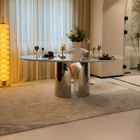 LuxeArc Marble Dining Table