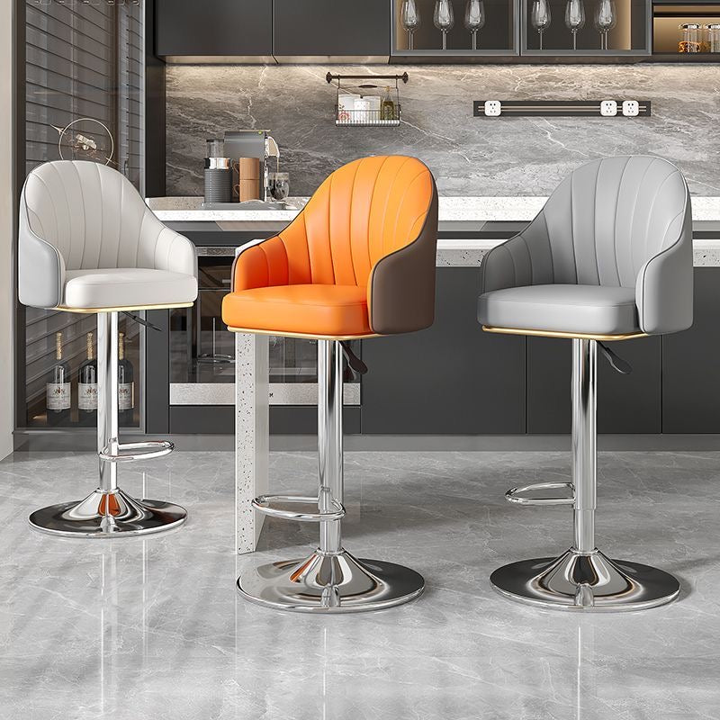 Eco-Leather Liftable Bar Chair
